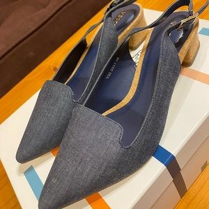 Denim heels size 6.5-7US